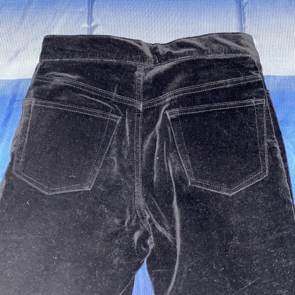 Old Navy Black Boot Cut Velvet Pants - Picture 3 of 6